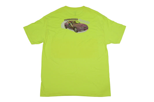 Commodore Bearings - Shieldless Tee (Safety Green)