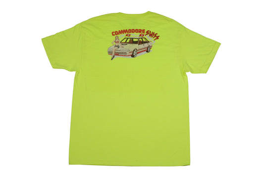 Commodore Bearings - Swiss Tee (Safety Green)