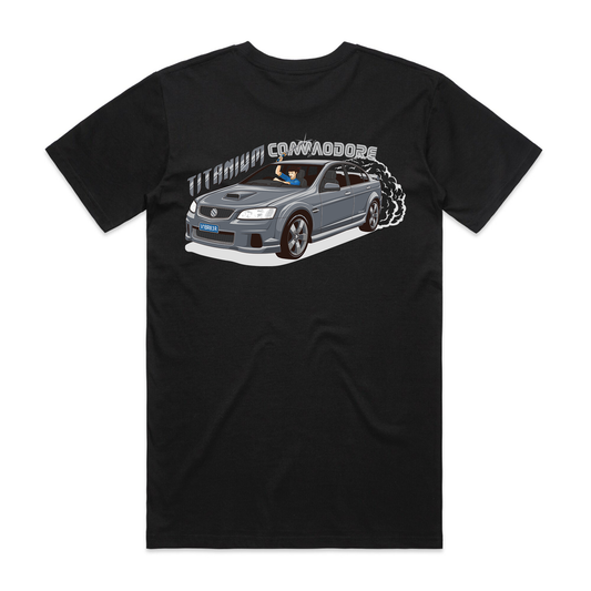 Commodore Bearings - Titanium Tee (Black)