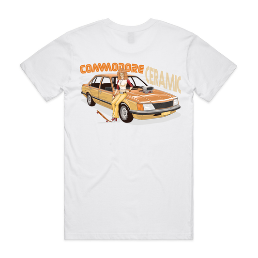 Commodore Bearings - Ceramic Tee (White)