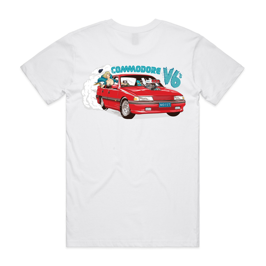 Commodore Bearings - V6 Tee (White)